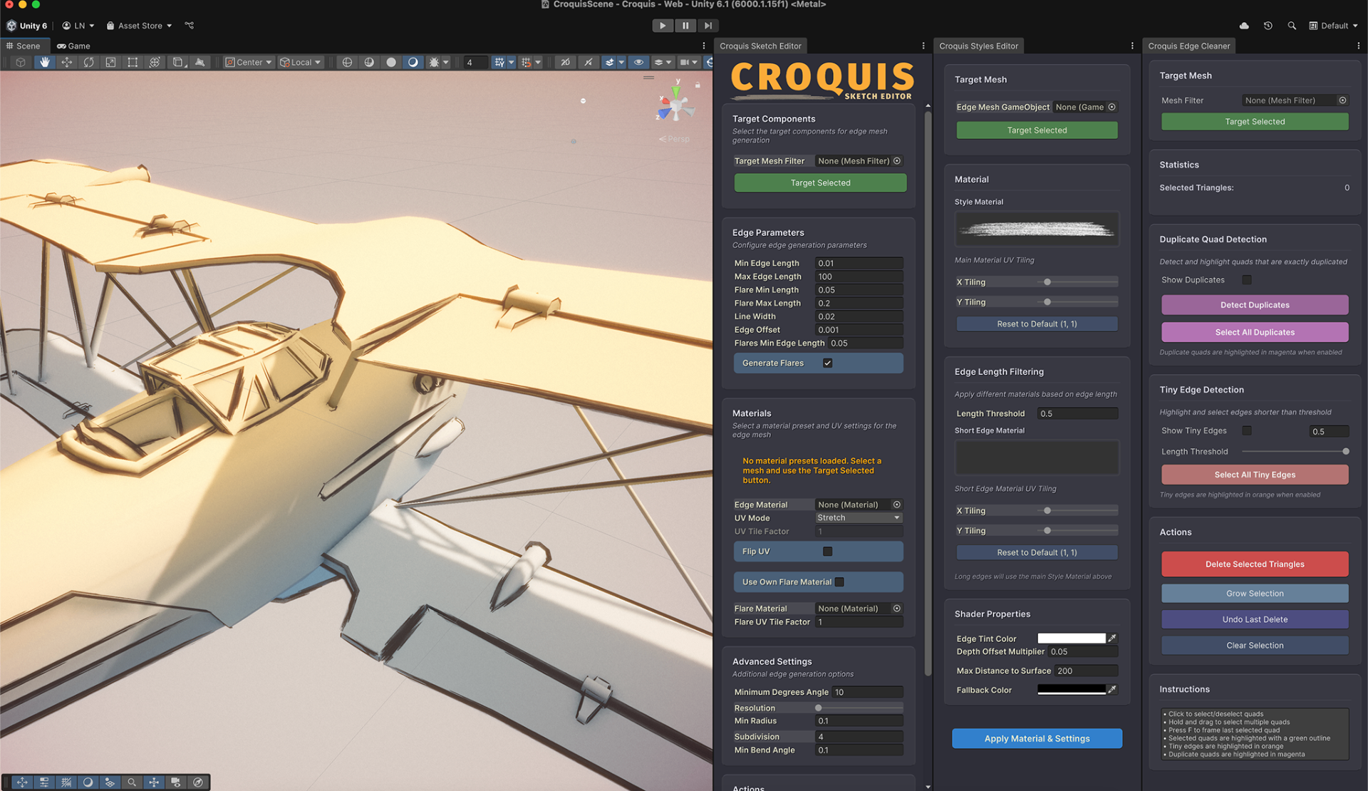 Unity Drawing System Unity Croquis Editor - Hand-Drawn Sketch Styles for Unity